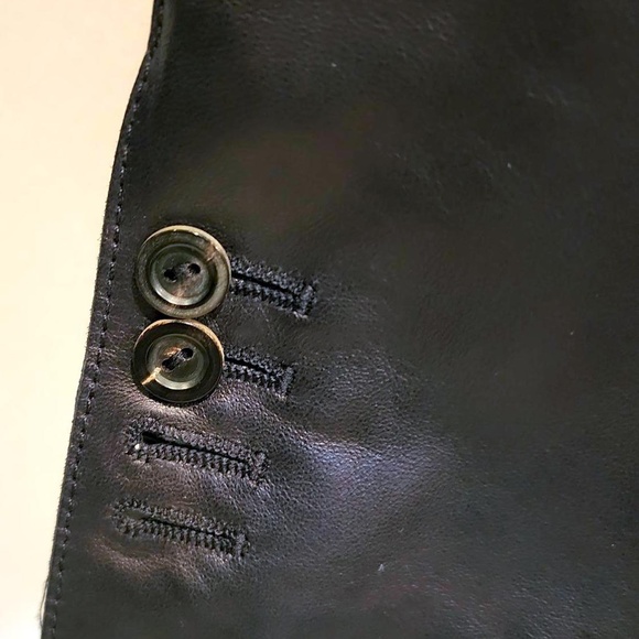 Rare New Unused Hi-End Couture ARMANI COLLEZIONI Napa Blk Lamb Skin Leather 42 - Picture 6 of 16